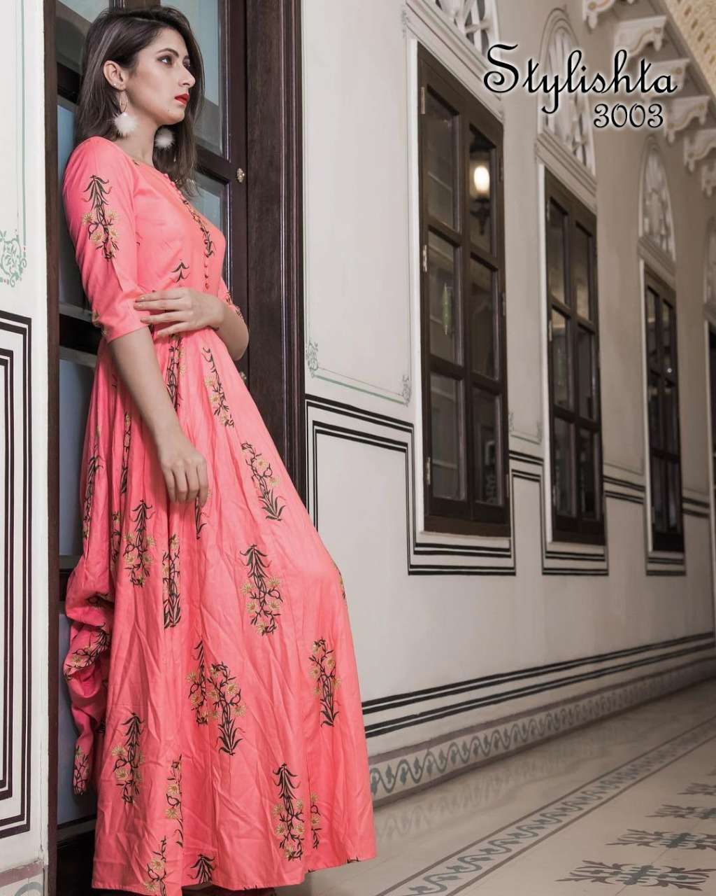 stylishta stylishta 3001-3004 series trendy designer gown catalogue online supplier surat 