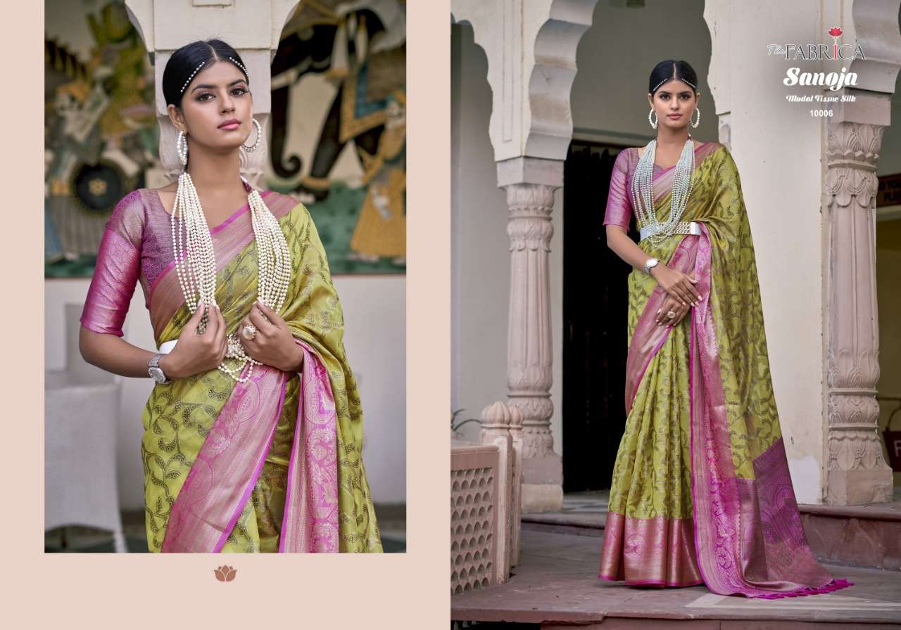 the fabrica sanoja 10001-10011 series exclusive designer sarees catalogue online supplier surat