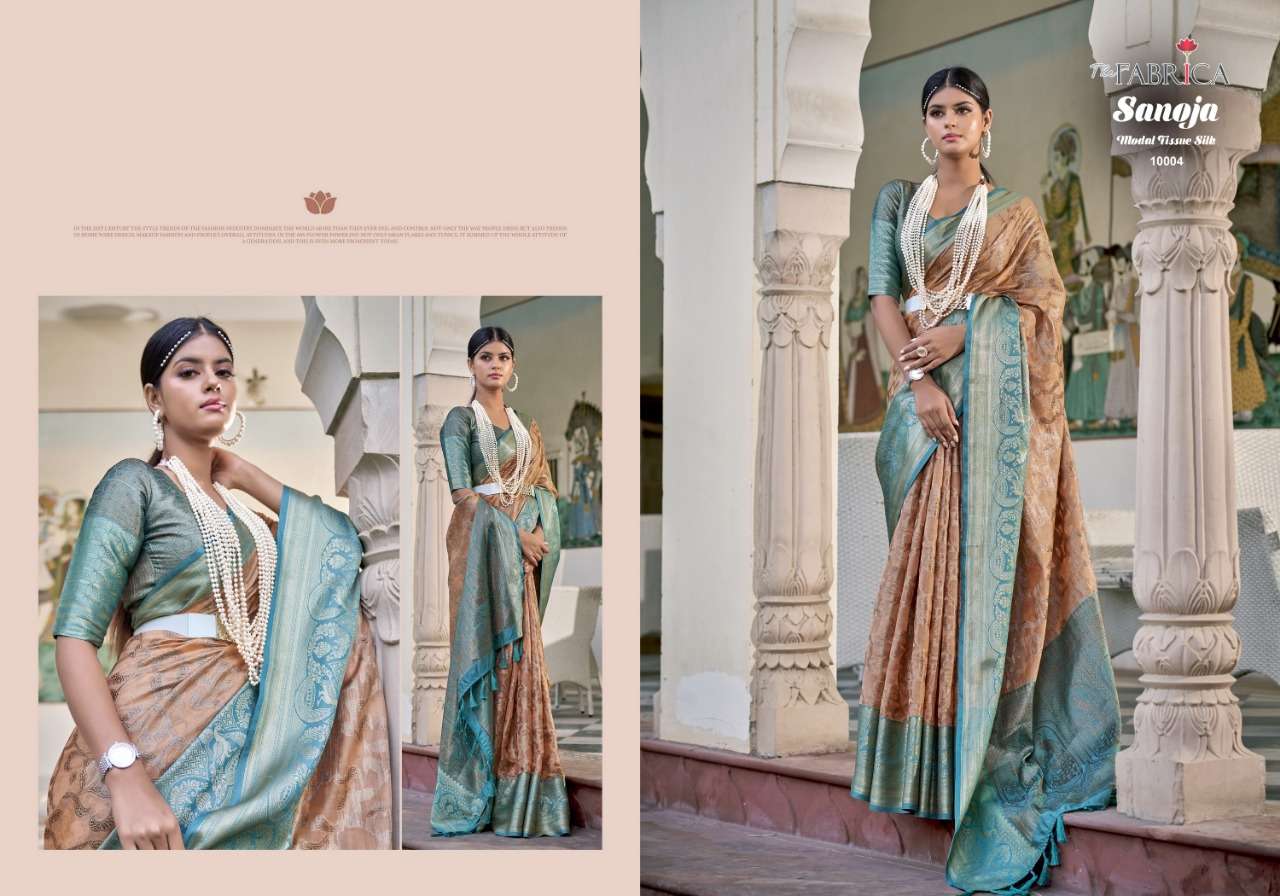 the fabrica sanoja 10001-10011 series exclusive designer sarees catalogue online supplier surat