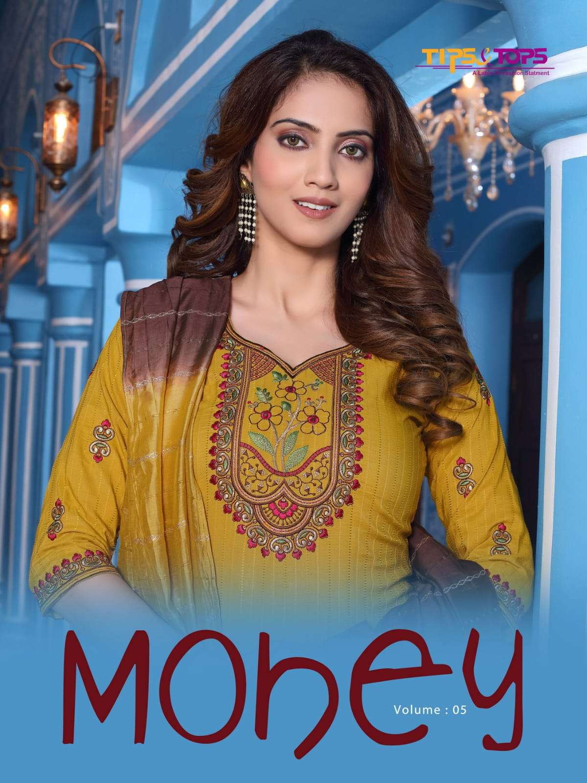 tips&tops mohey vol-5 501-506 series fancy handwork kurti with bottom and dupatta catalogue wholesale price surat 