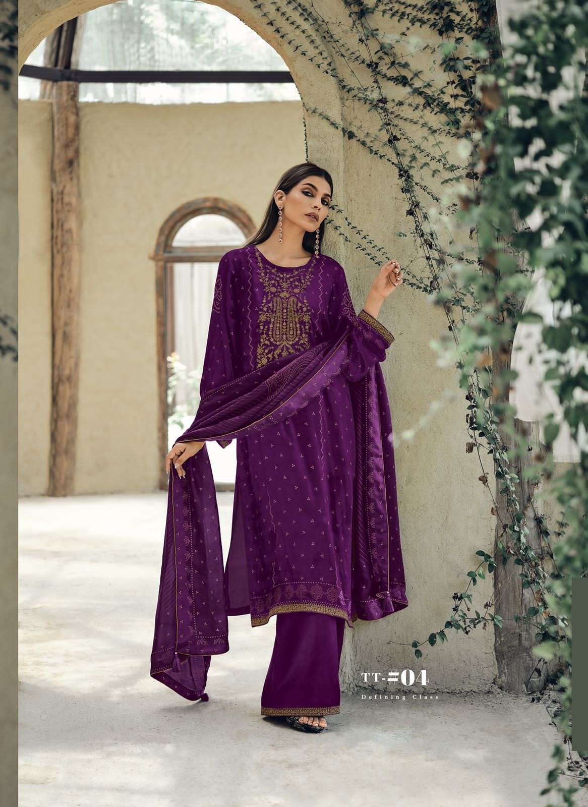 varsha fashion tradition 01-06 series viscose organza designer salwar suits exporter surat 