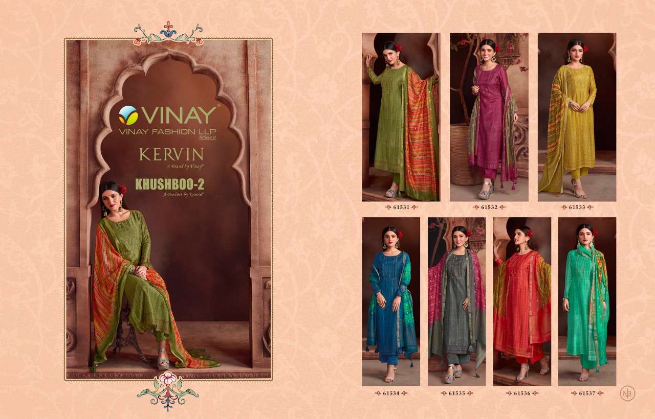 vinay fashion khushboo vol-2 61531-61537 series party wear designer salwar kameez wholesale price surat 