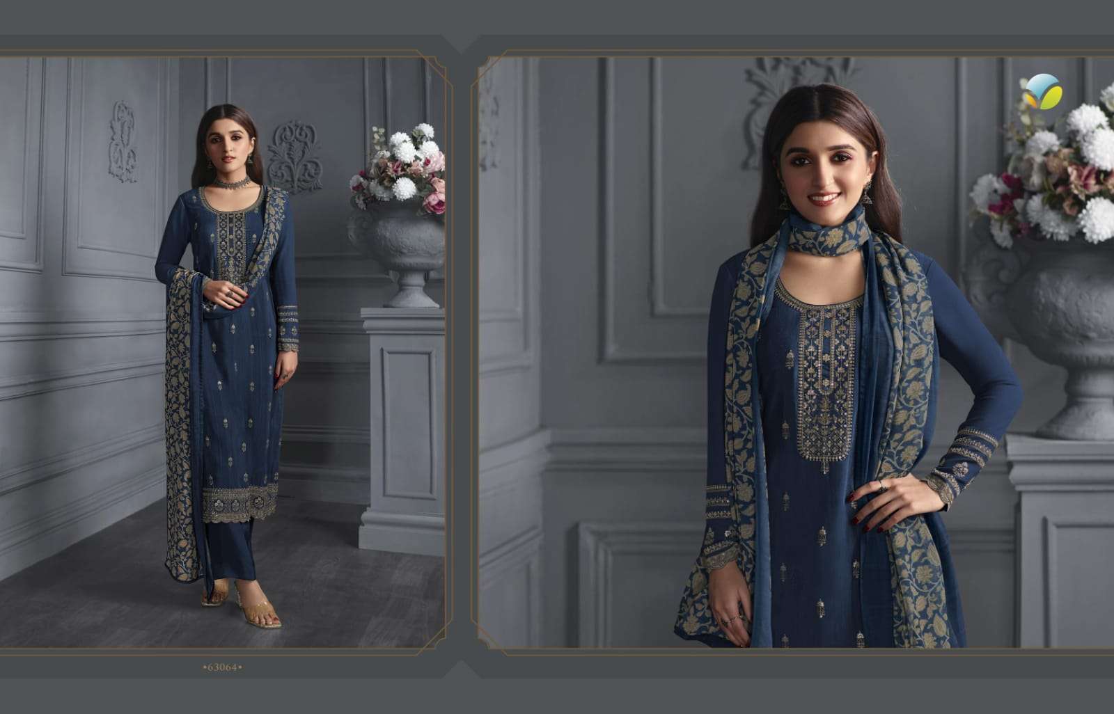 vinay fashion royal crepe vol-42 63061-63070 series stylish designer dress material online dealer surat 