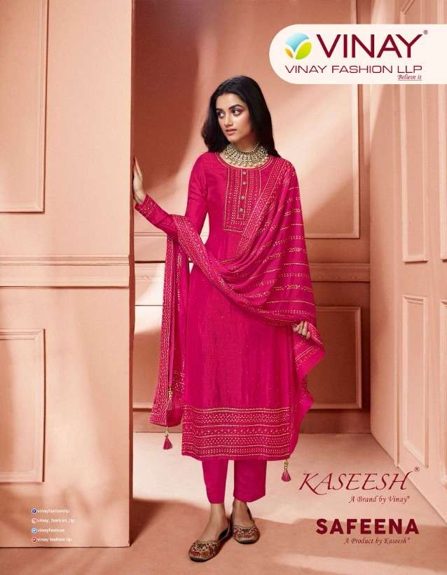 vinay fashion safeena 60181-60188 series exclusive designer salwar kameez wholesaler surat 