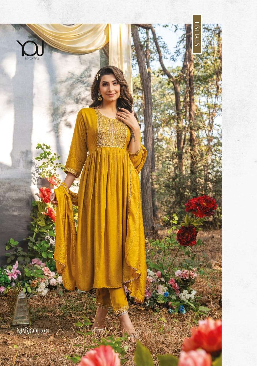 wanna marigold naira 01-06 series exclusive designer kurti pant and dupatta latest catalogue 