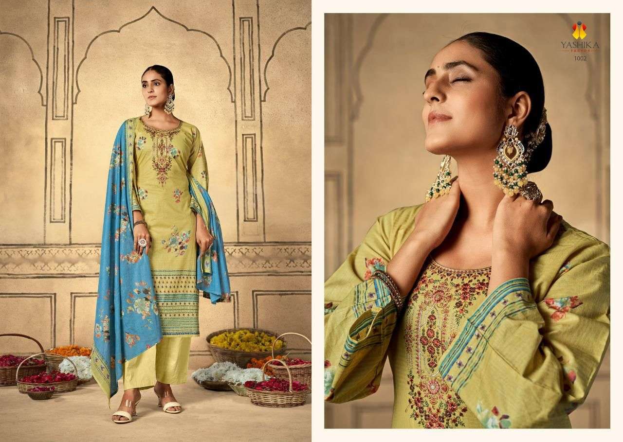 yashika trends bella 1001-1008 series indian designer salwar kameez wholesale price surat 