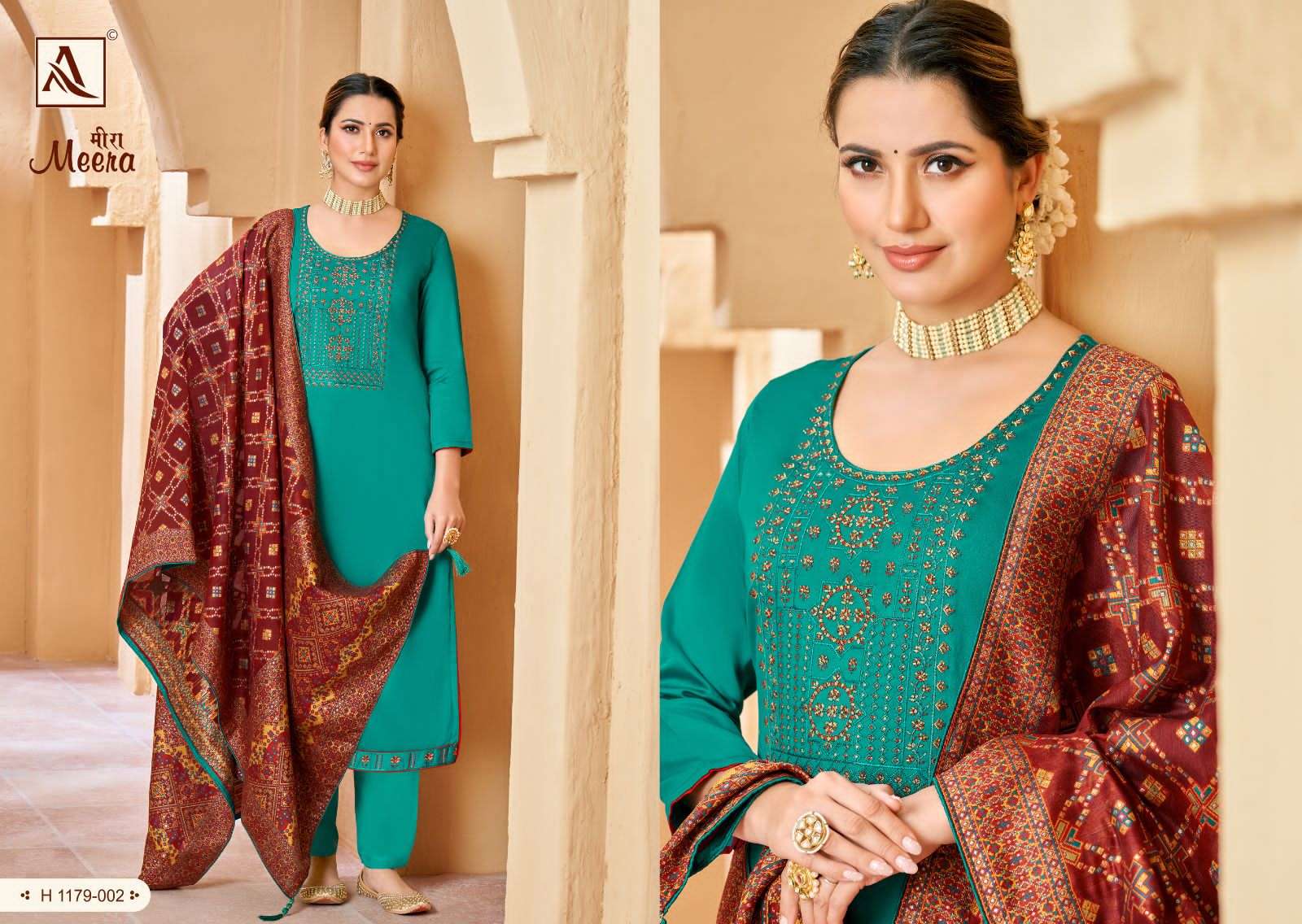 alok suit meera edition vol-8 indian designer salwar kameez catalogue wholesale price surat 