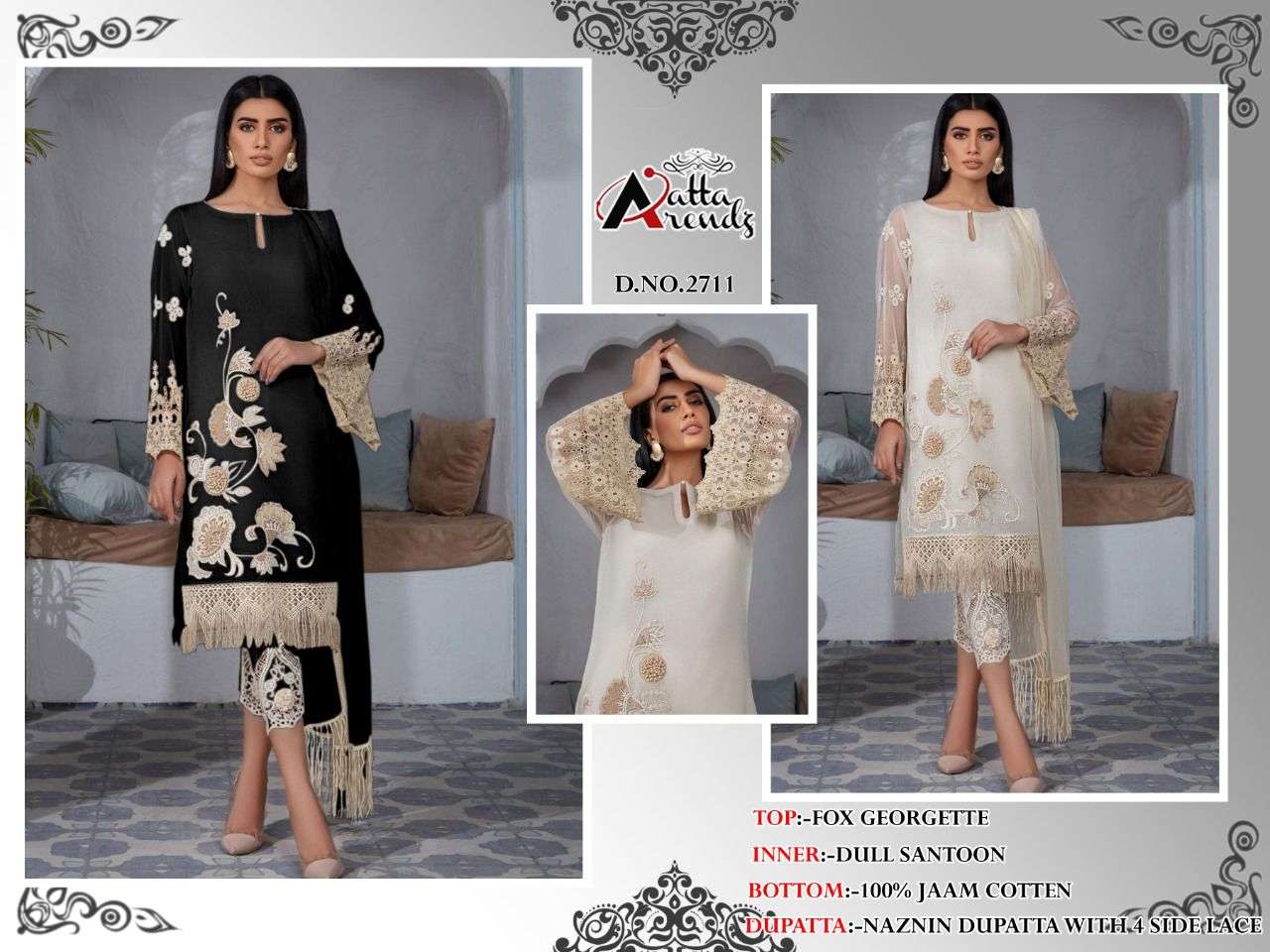 atta trendz 2711 series exclusive designer pakistani salwar kameez wholesale price surat 