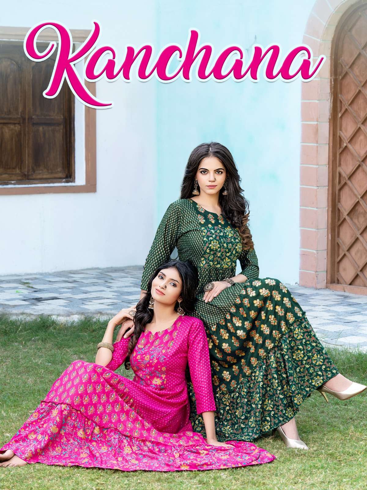 banwery kanchana 101-108 series trendy designer full flare gown catalogue collection 2022 