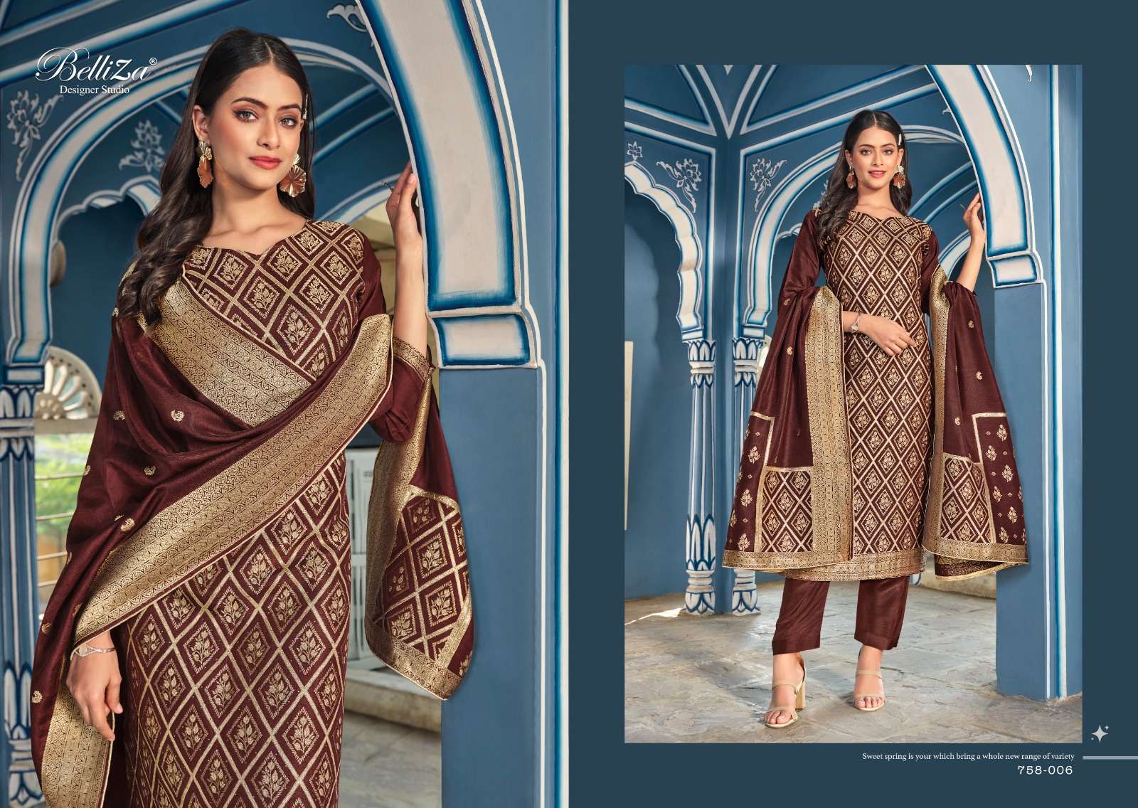 belliza designer studio ishana exclusive designer indian salwar suits catalogue manufacturer surat