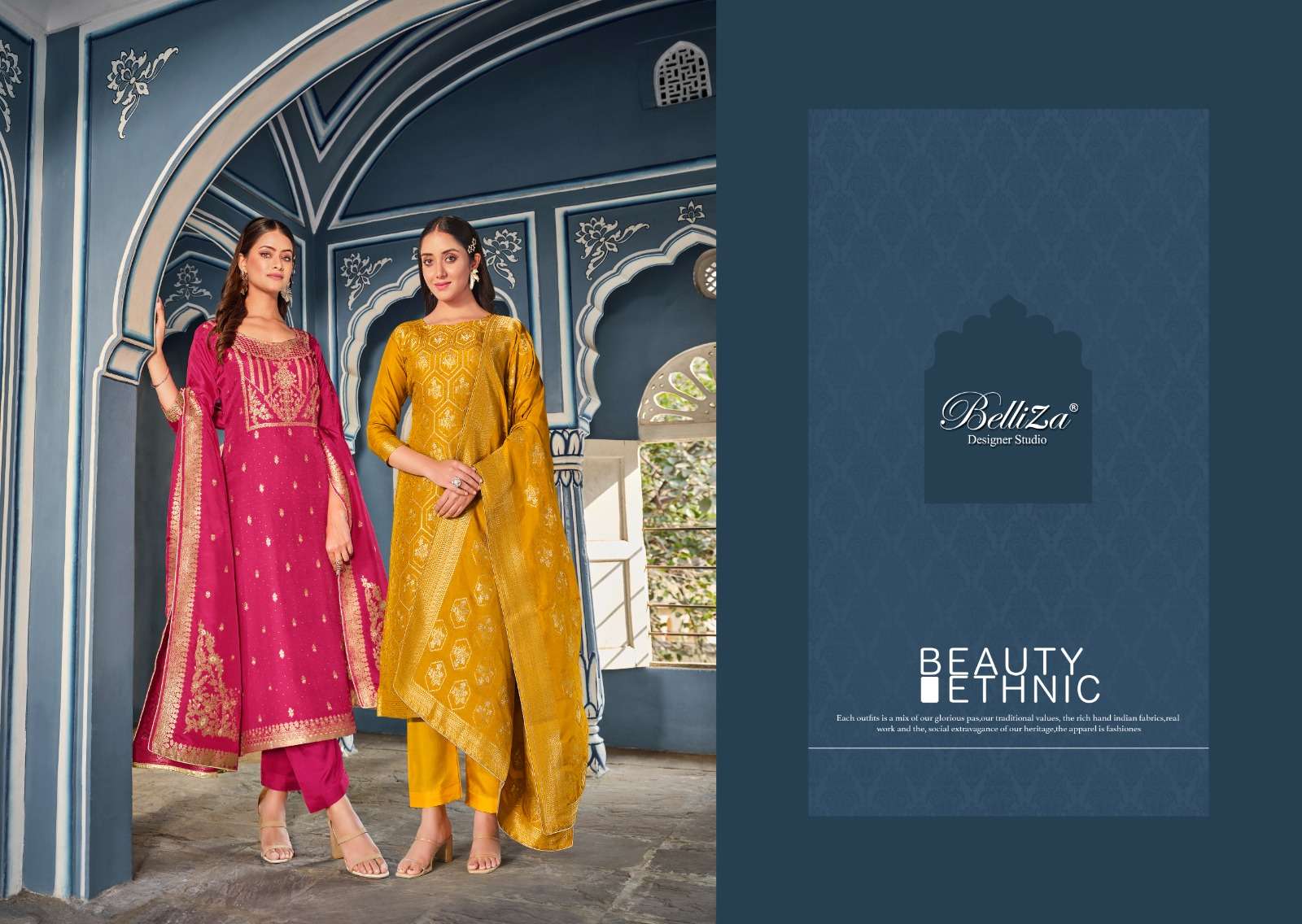 belliza designer studio ishana exclusive designer indian salwar suits catalogue manufacturer surat