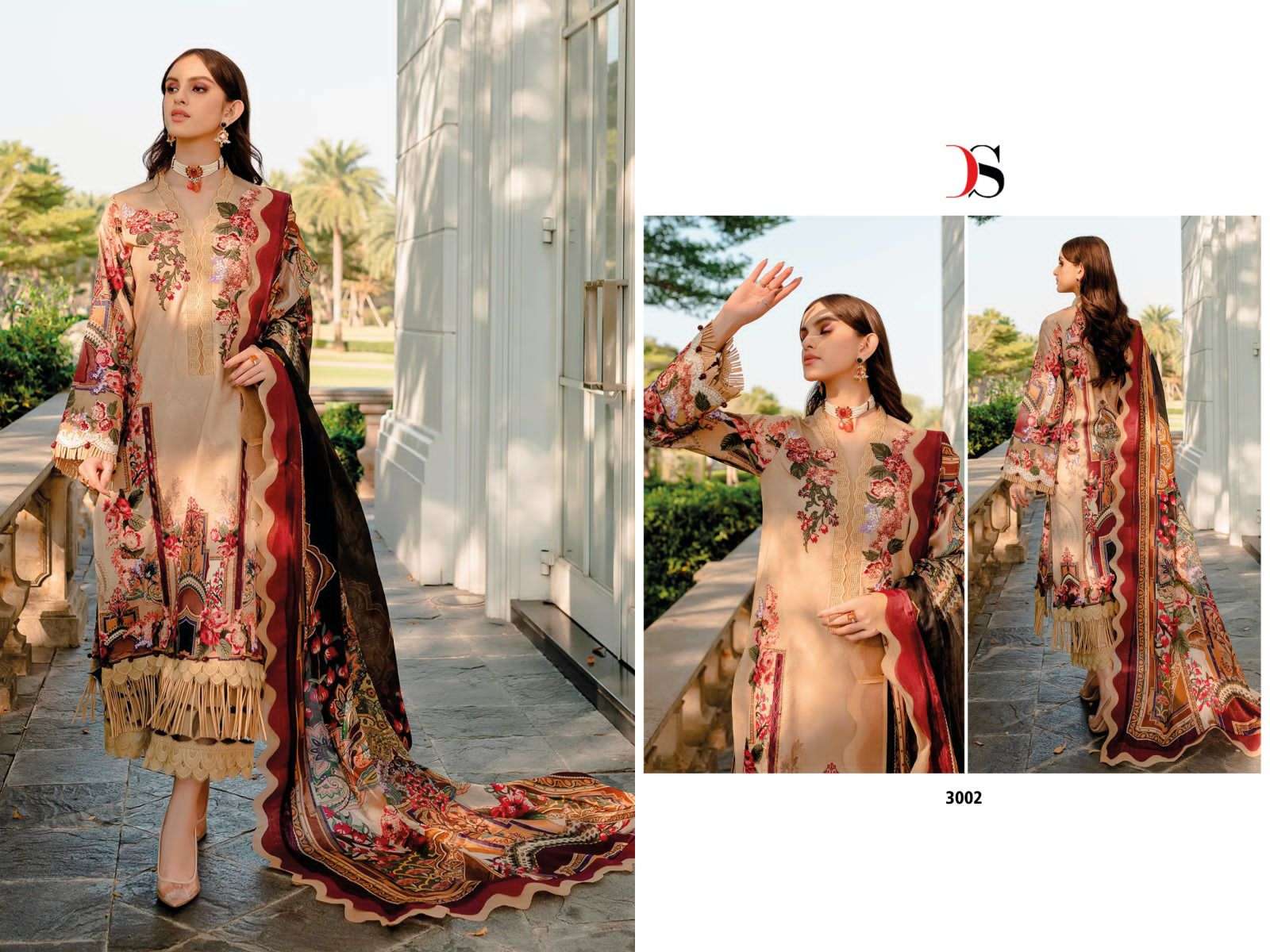 deepsy suits firdous solitaire vol-3 3001-3007 series fancy designer pakistani salwar suits manufacturer surat 