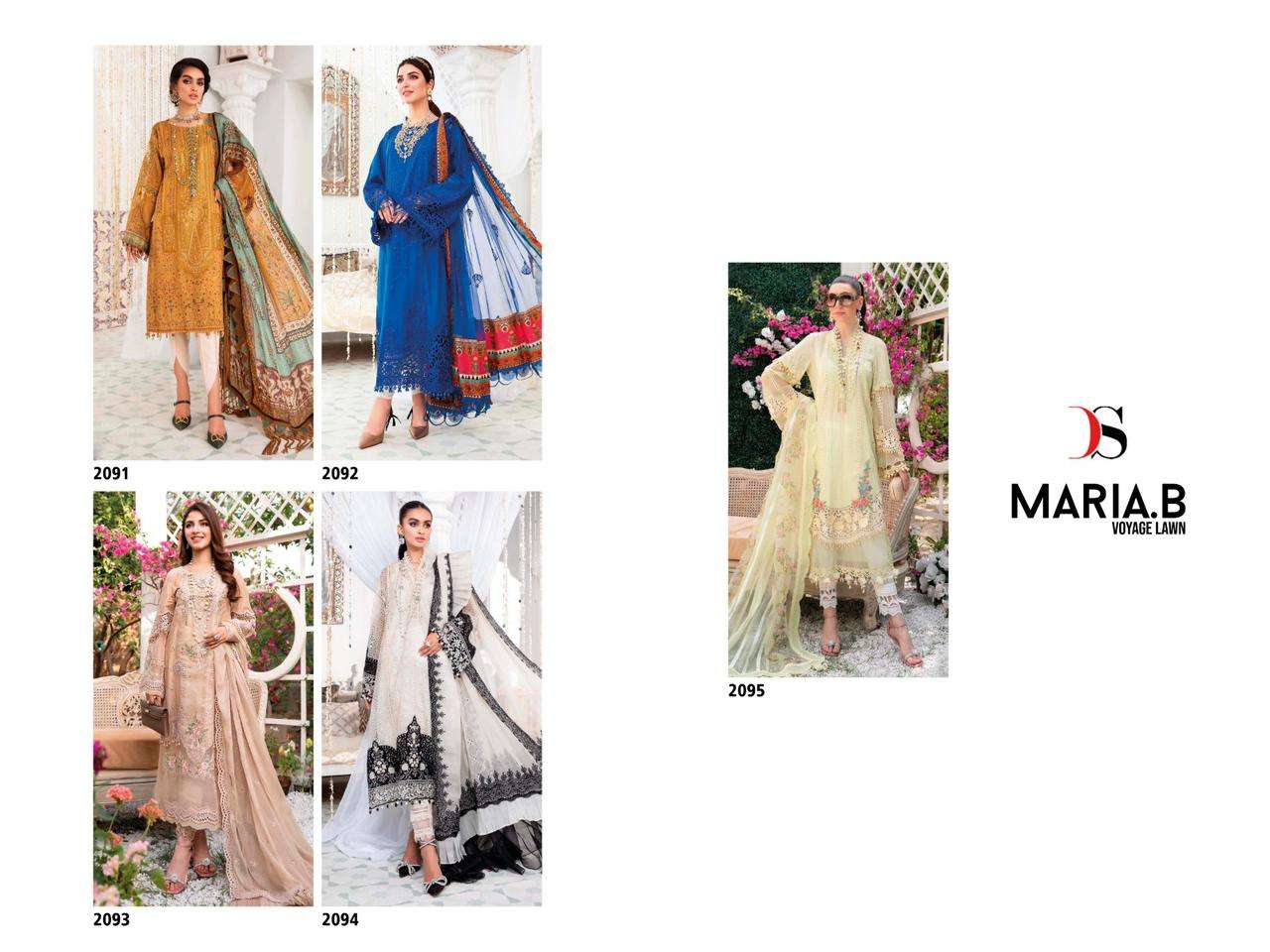 deepsy suits maria b voyage 2091-2095 series exclusive designer pakistani salwar suits manufacturer surat