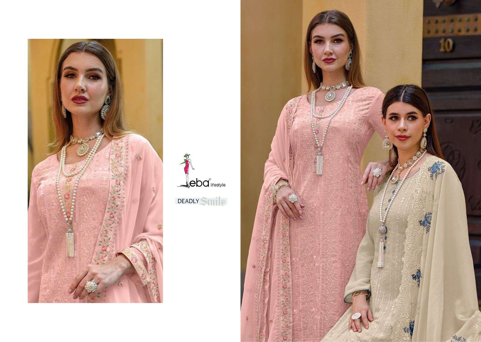 eba lifestyle sisa vol-2 1535-1538 series stylish designer party wear salwar suits design 2023 