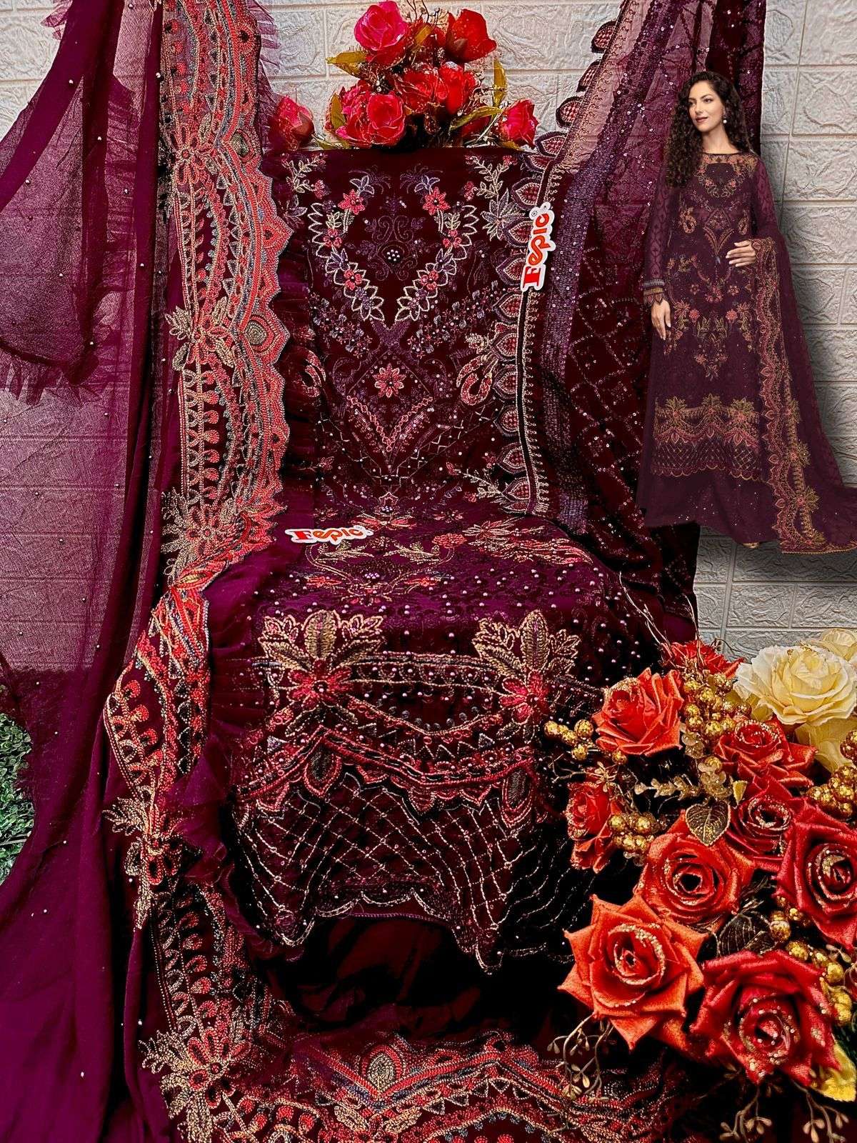 fepic 1540 series stylish look designer pakistani salwar suits wholesale price surat 
