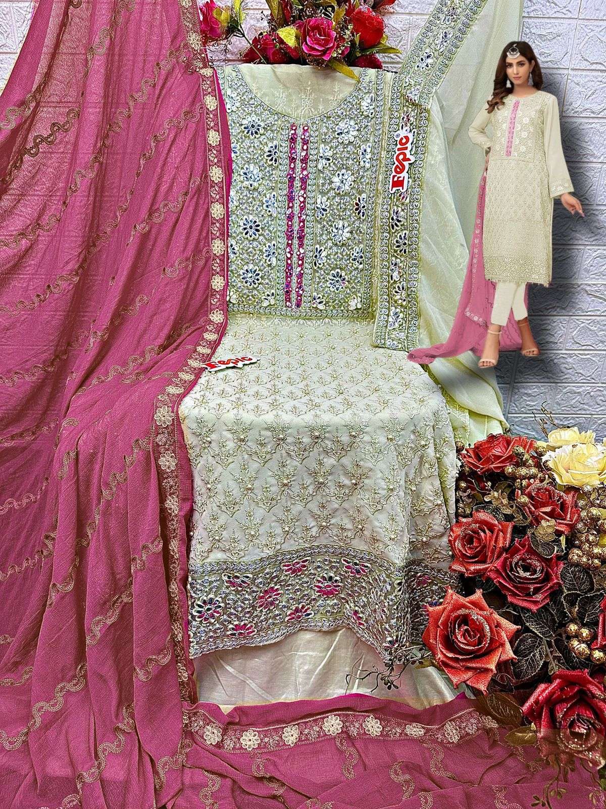 fepic 5227 series georgette designer pakistani salwar suits design 2023 