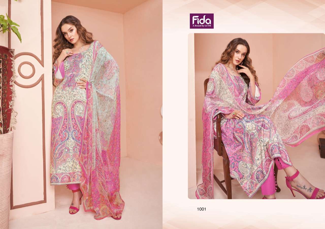 fida swann 1001-1006 series trendy designer salwar kameez catalogue manufacturer surat 