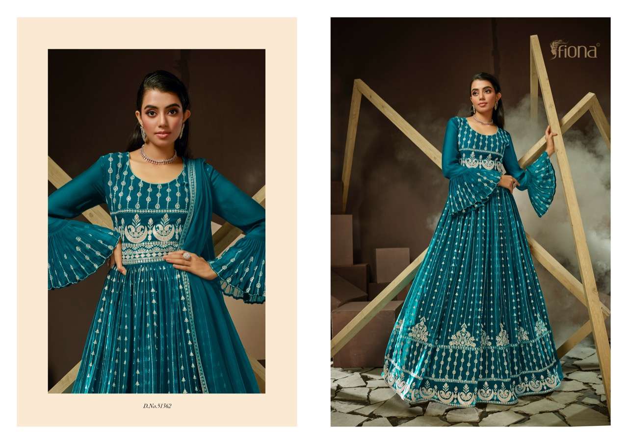 fiona fashion falak 31361-31364 series exclusive designer party wear drees new catalogue 