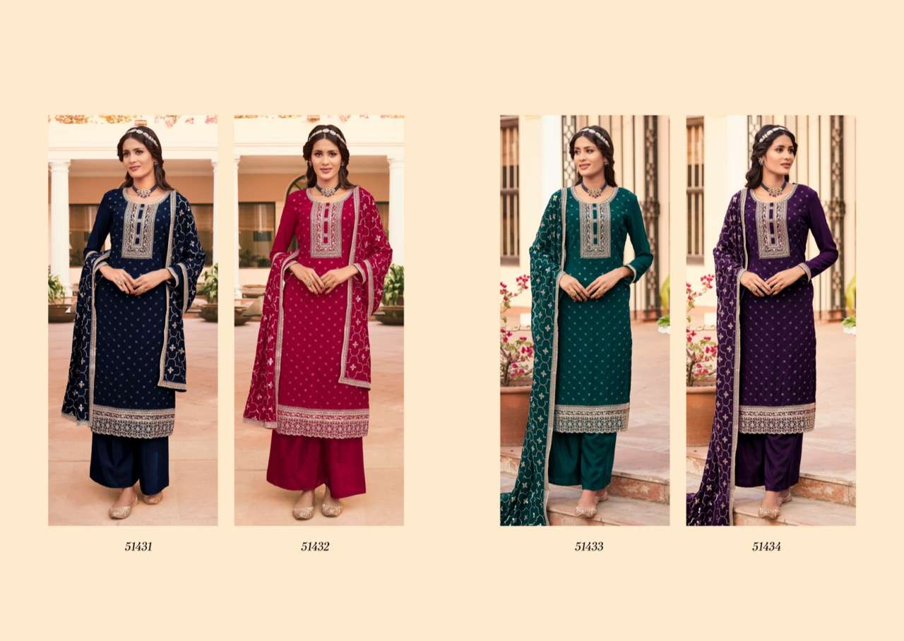 fiona fashion hazel 51431-51434 series exlusive designer salwar suits catalogue manufacturer surat 