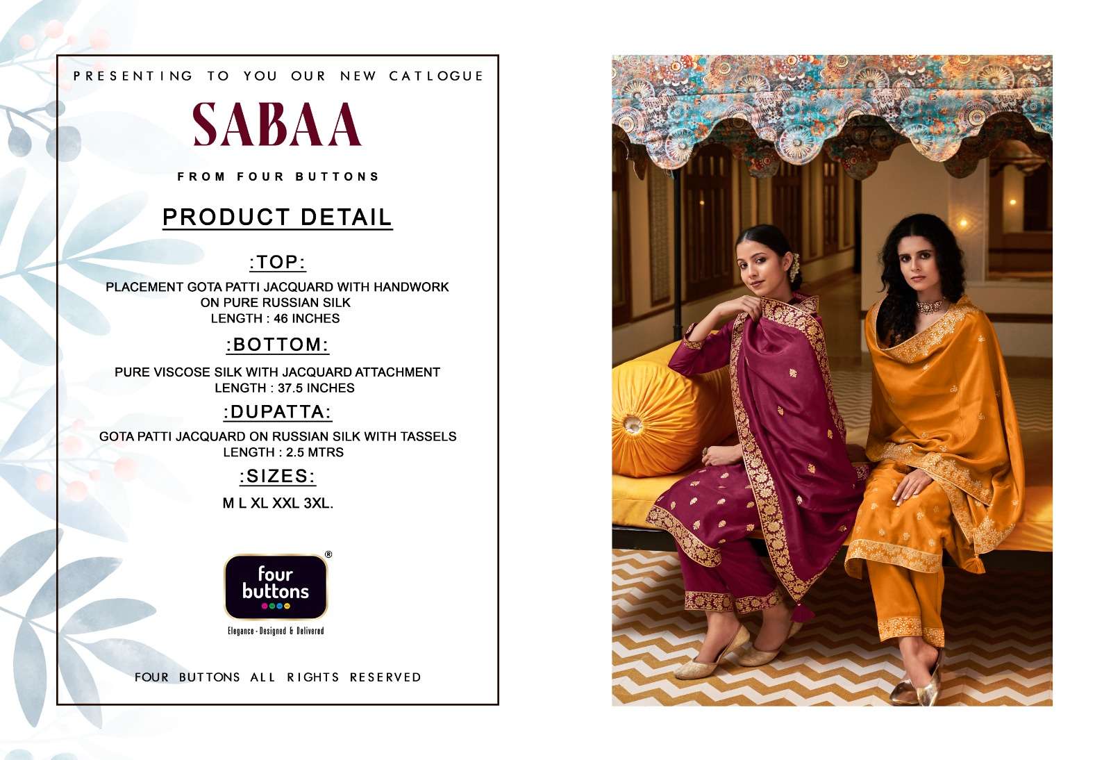 four buttons sabaa 2021-2026 series exclusive designer kurtis catalogue online dealer surat 