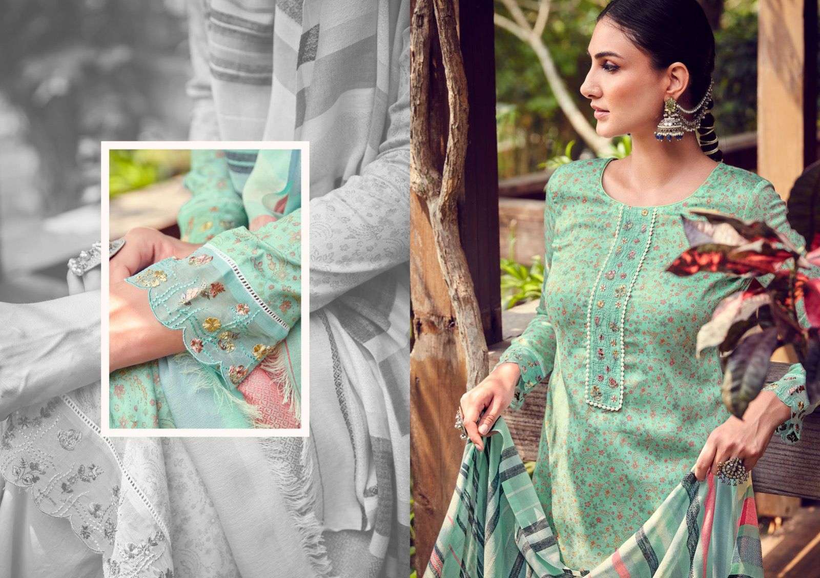 gull jee miza 13901-13906 series pakistani style designer salwar kameez catalogue in india 