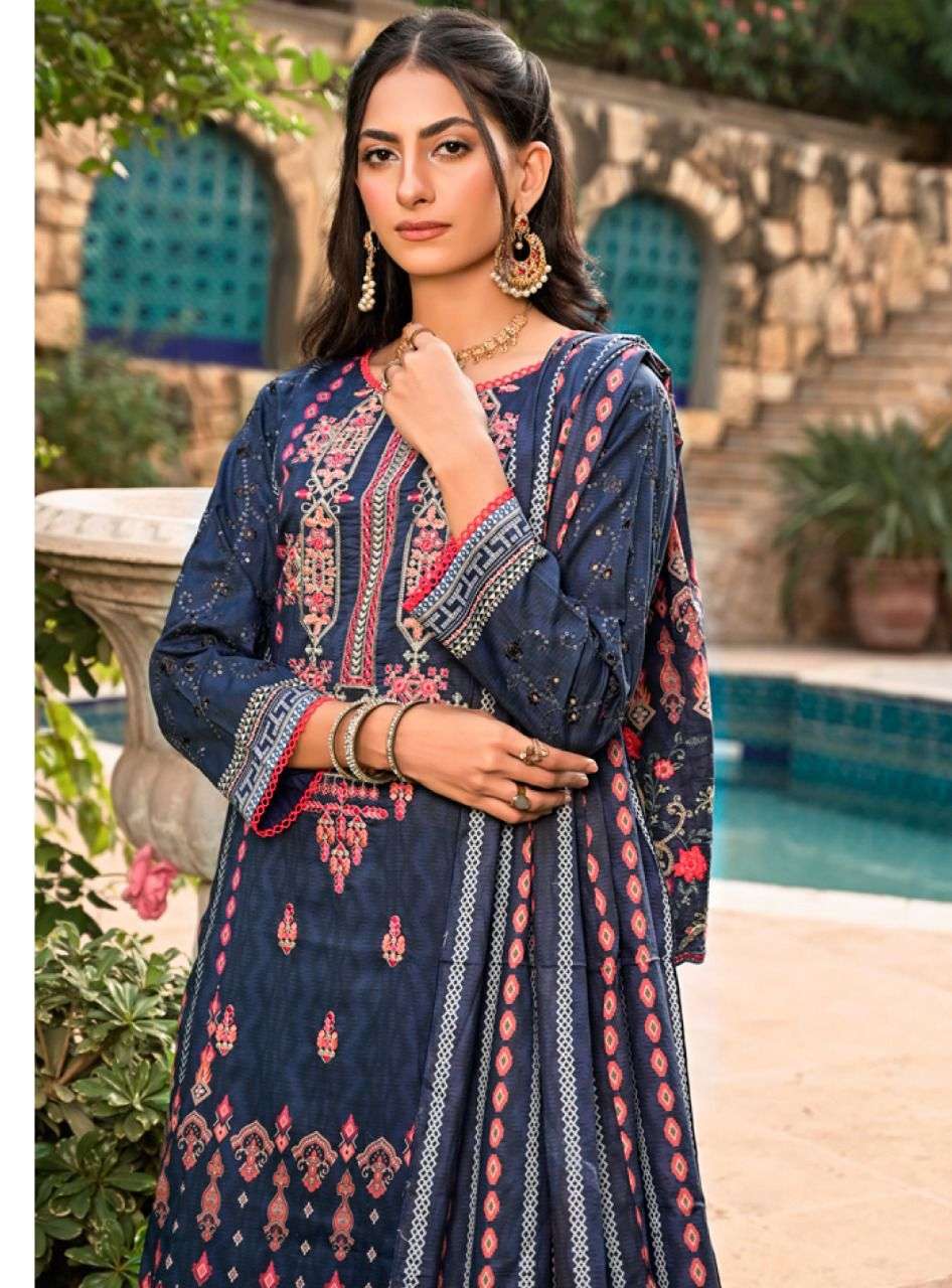 hala myza vol-1 fancy look designer pakistani salwar suits catalogue manufacturer surat 
