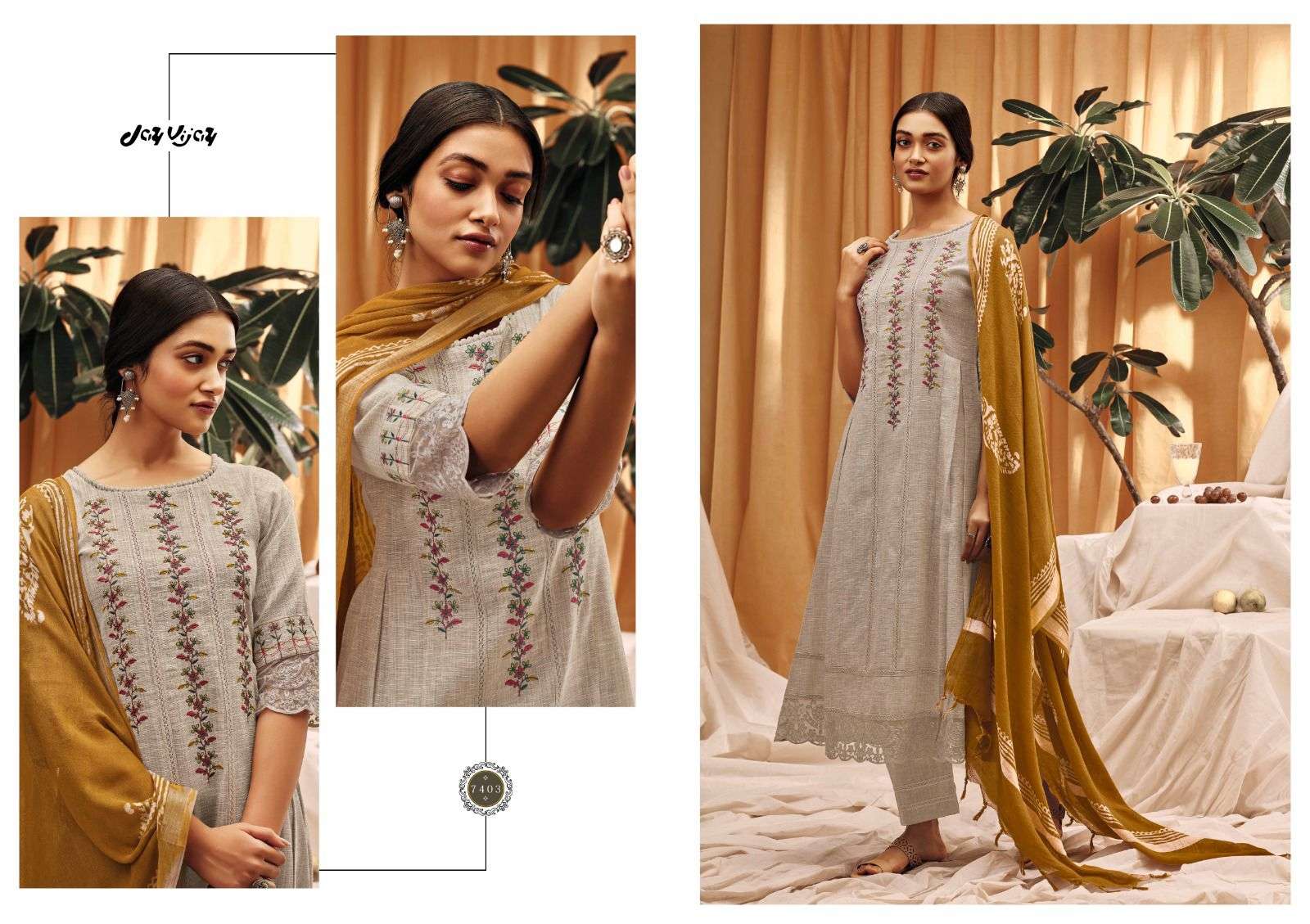 jayvijay aimi 7401-7404 series stylish designer salwar kameez catalogue manufacturer surat 