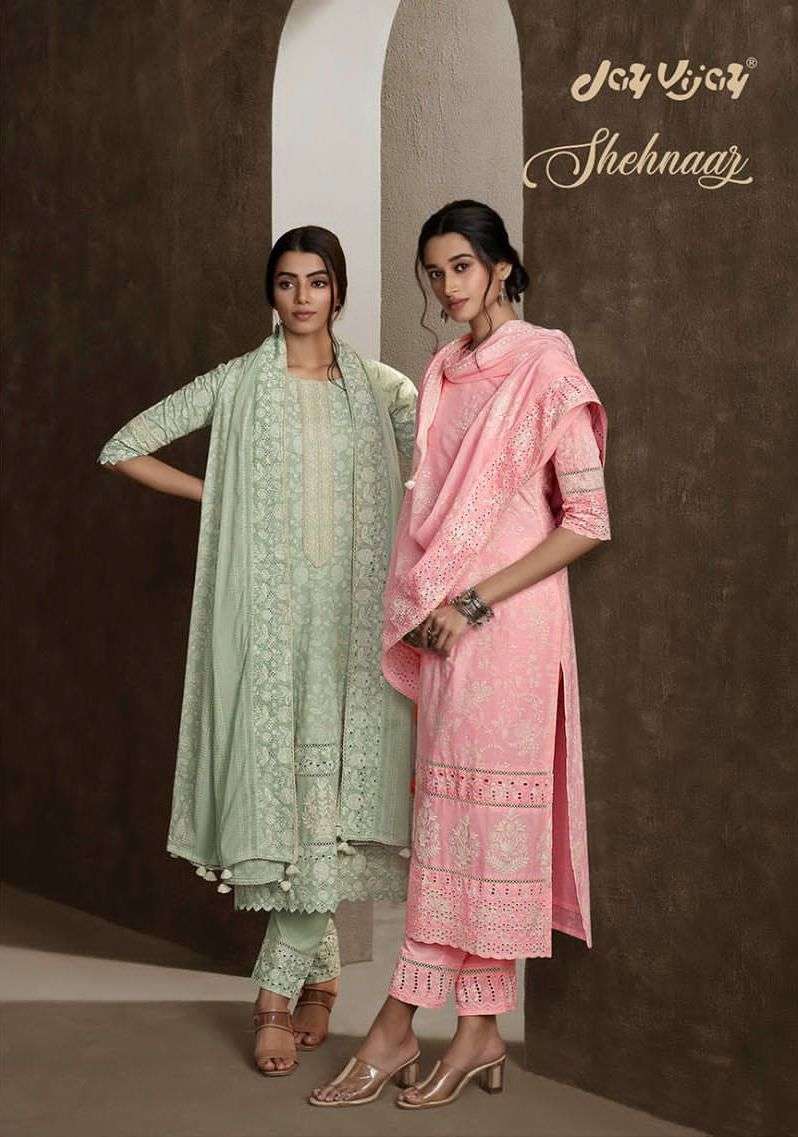jayvijay shehnaaz 7721-7728 series exclusive designer salwar kameez catalogue wholesaler surat
