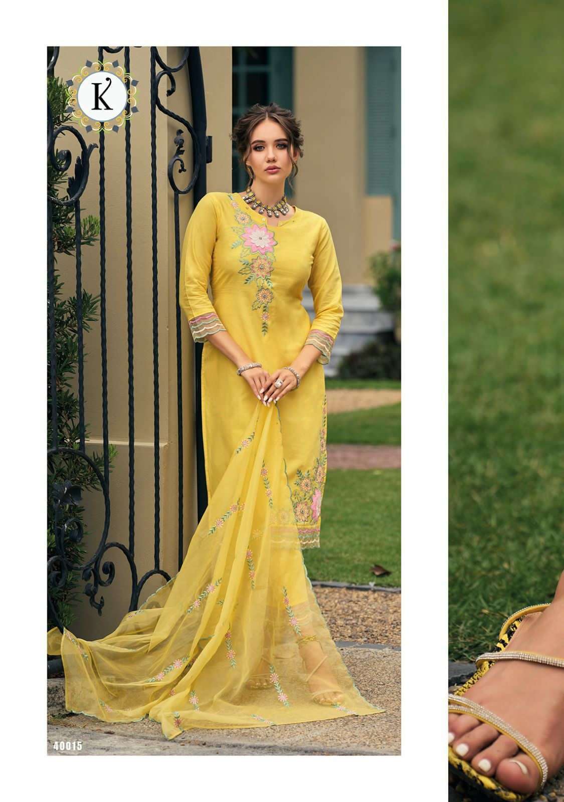 kailee fashion boondi 40011-40016 series trendy designer kurti pant with dupatta new catalogue manufacturer surat 