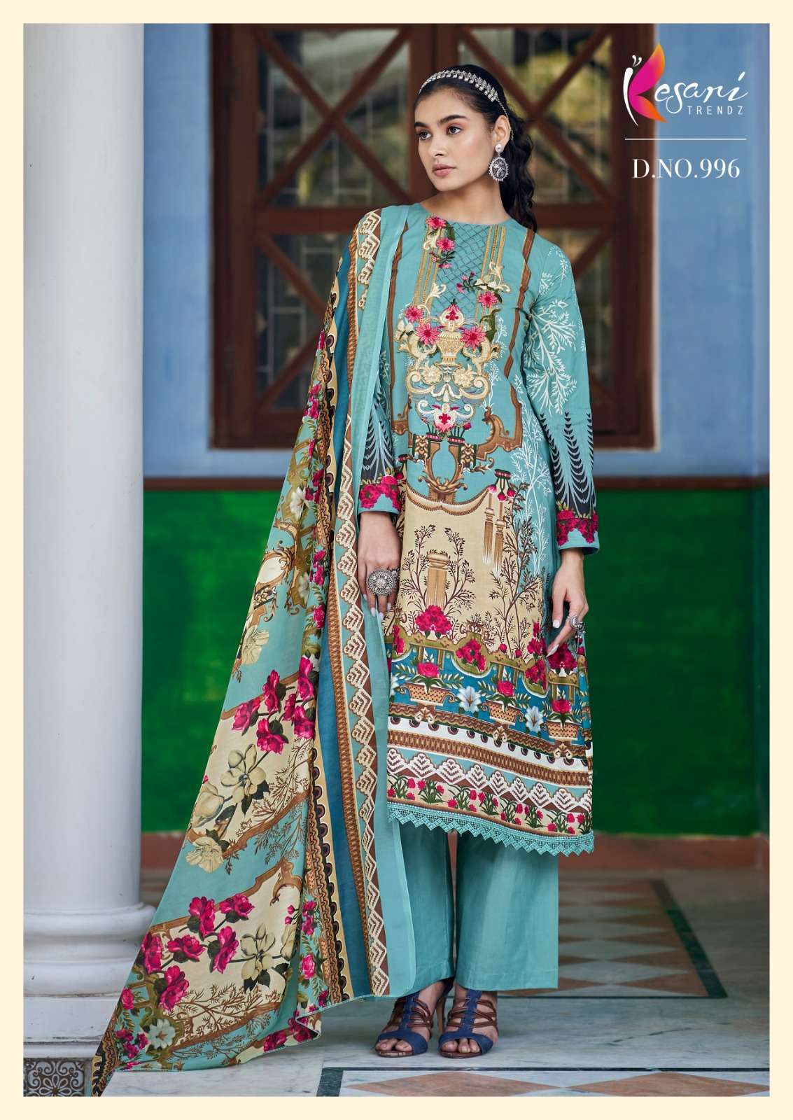 kesari trendz fida 991-998 series stylish designer pakistani salwar kameez catalogue wholesaler surat 
