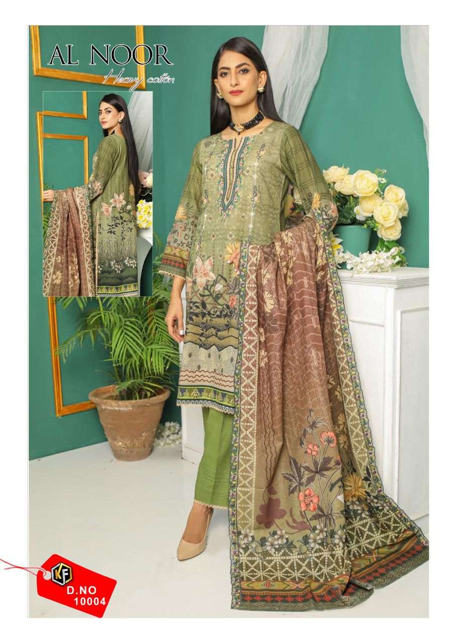 keval fab al noor 1001-1006 series heavy cotton designer pakistani salwar kameez surat 