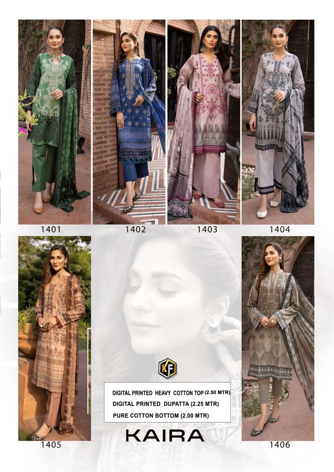 keval fab kaira vol-14 1401-1406 series trendy designer salwar kameez catalogue online dealer surat