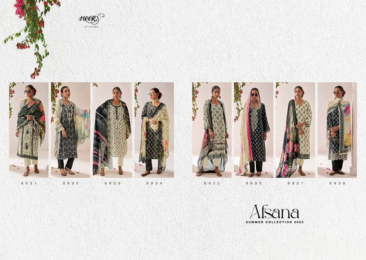 kimora afsana 8931-8938 series unstich designer dress material online supplier surat 