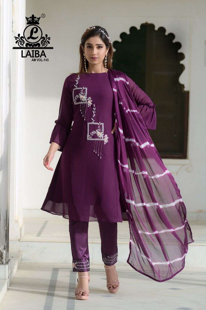 Laiba Designer Full Sleeve Ladies Pure Georgette Party Wear Kurti