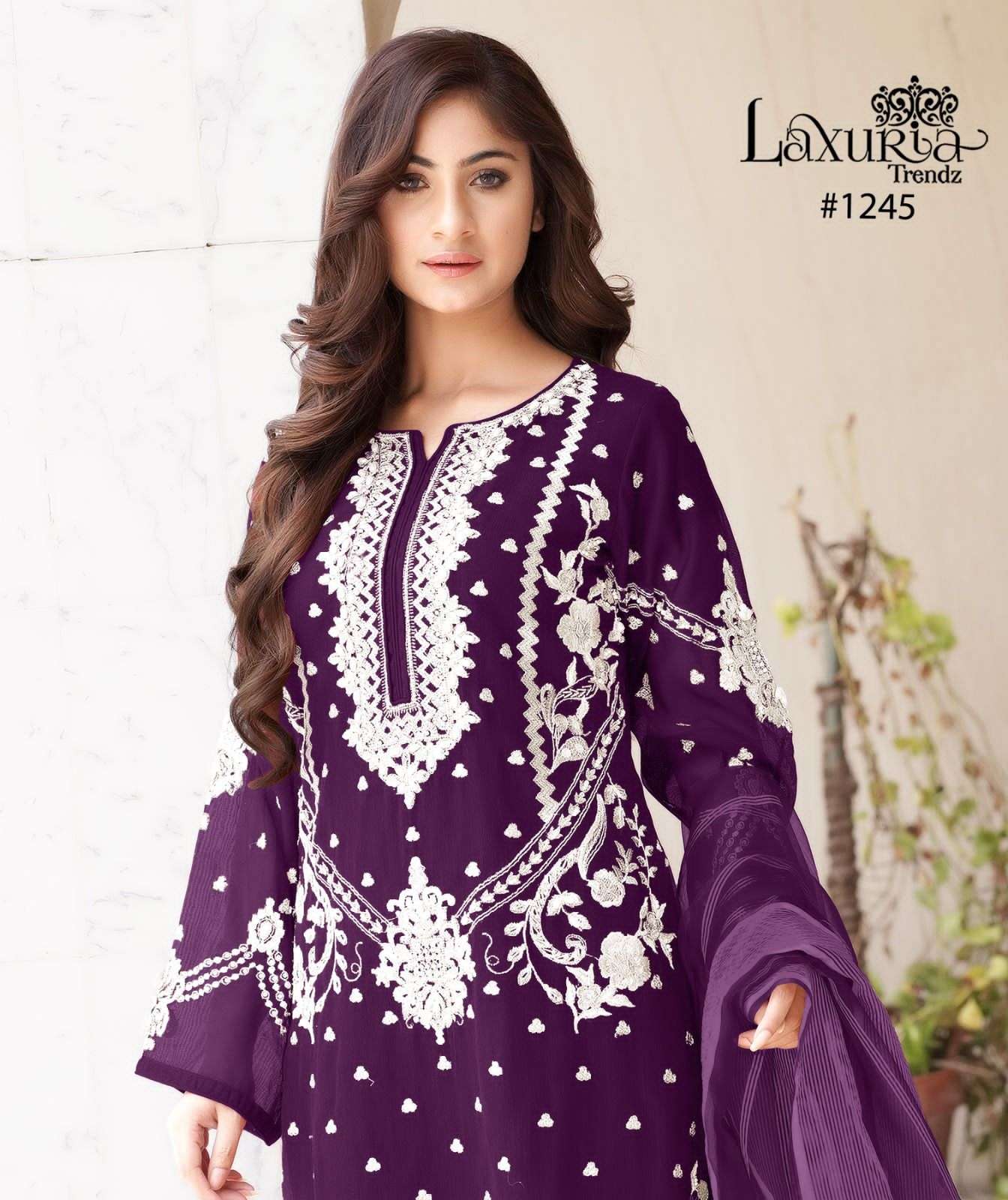 laxuria trendz 1245 series readymade designer pakistani salwar suits in surat 