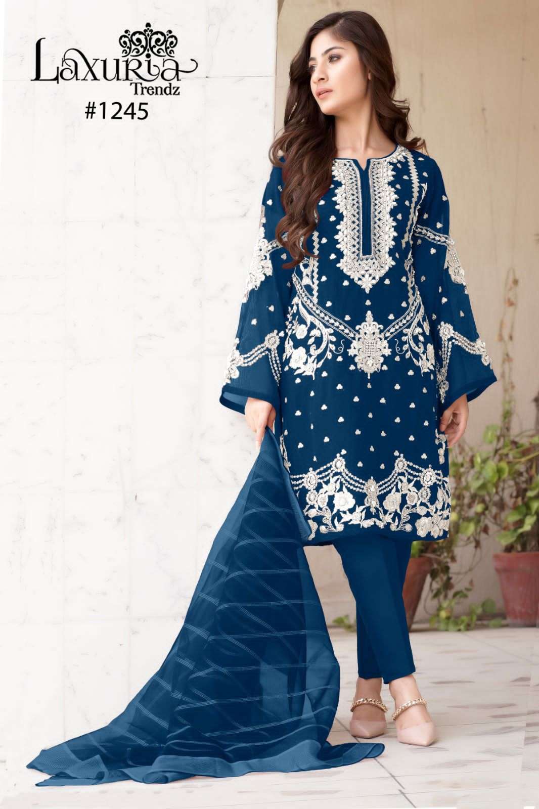 laxuria trendz 1245 series readymade designer pakistani salwar suits in surat 