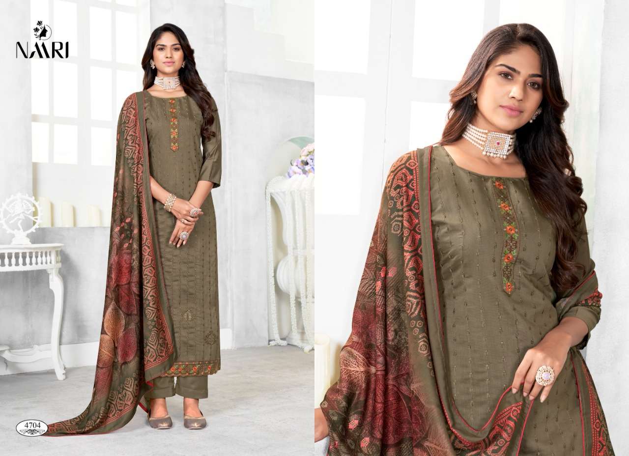 naari eiza 4701-4704 series fancy designer indian salwar suits latest catalogue collection surat 