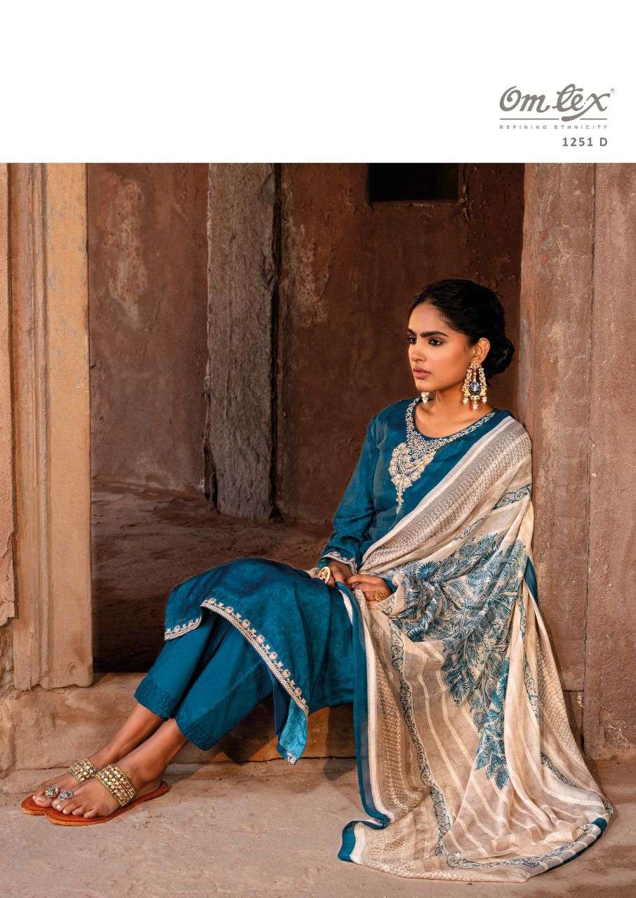 om tex bahara 1251 series indian designer salwar kameez wholesale price surat 