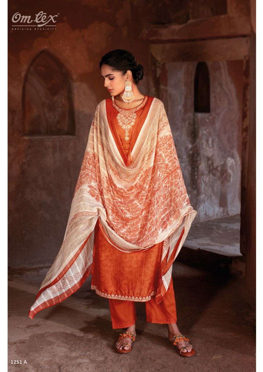 om tex bahara 1251 series indian designer salwar kameez wholesale price surat 