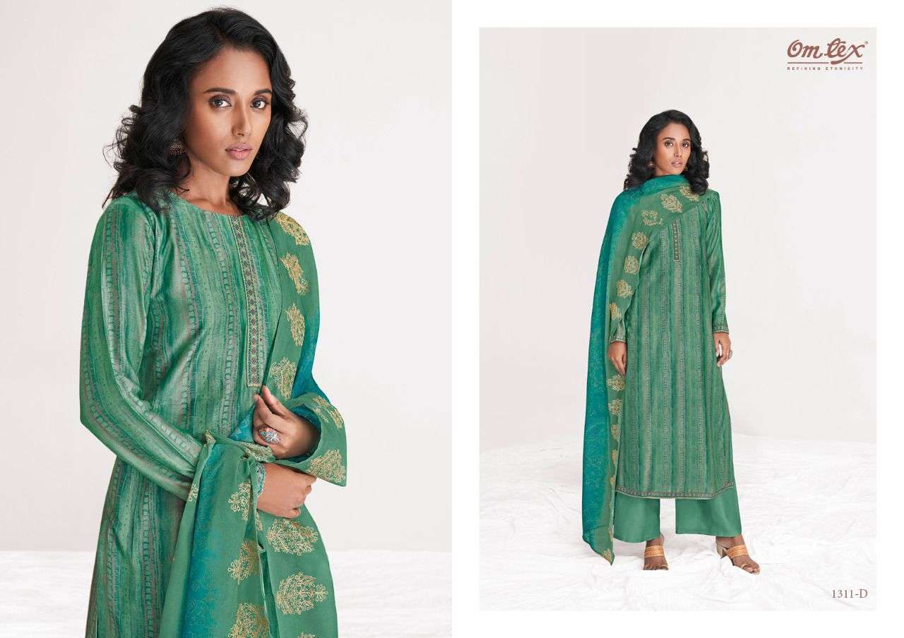 om tex shamita 1311 series indian designer salwar kameez catalogue online supplier surat 