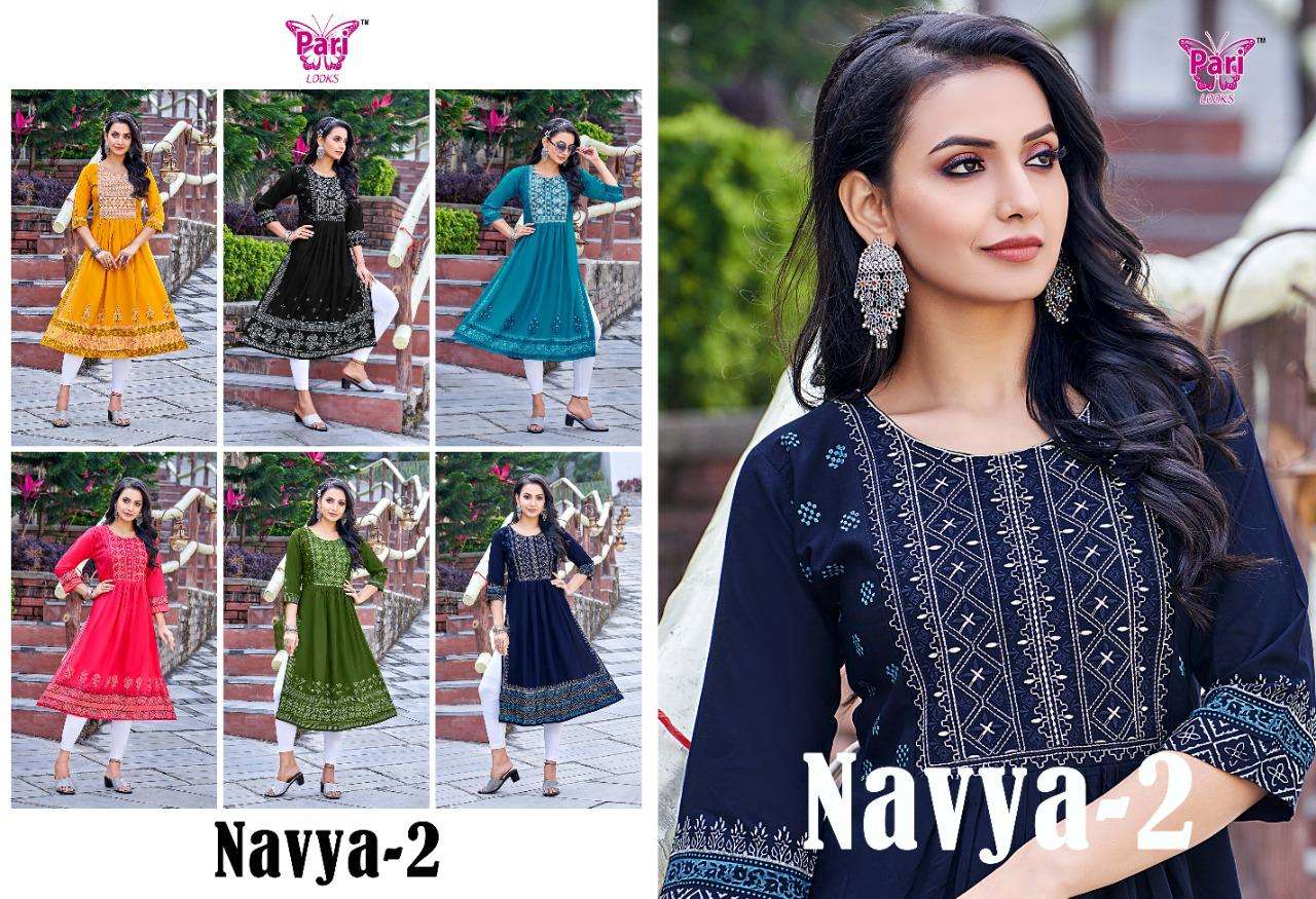 pari navya vol-2 trendy designer kurtis catalogue manufacturer surat 