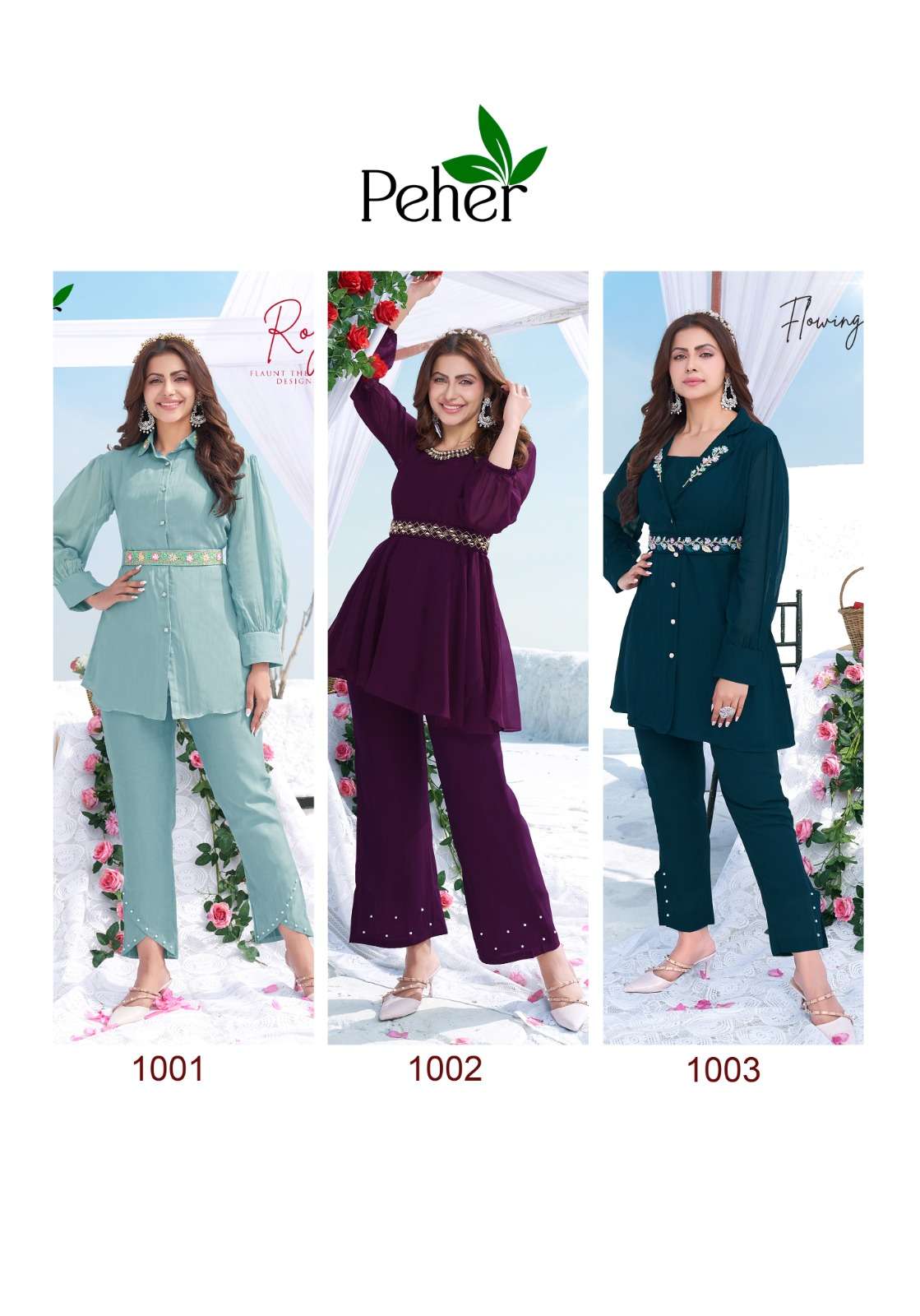peher bebo 1001-1005 series stylish look designer dress catalogue online dealer surat 