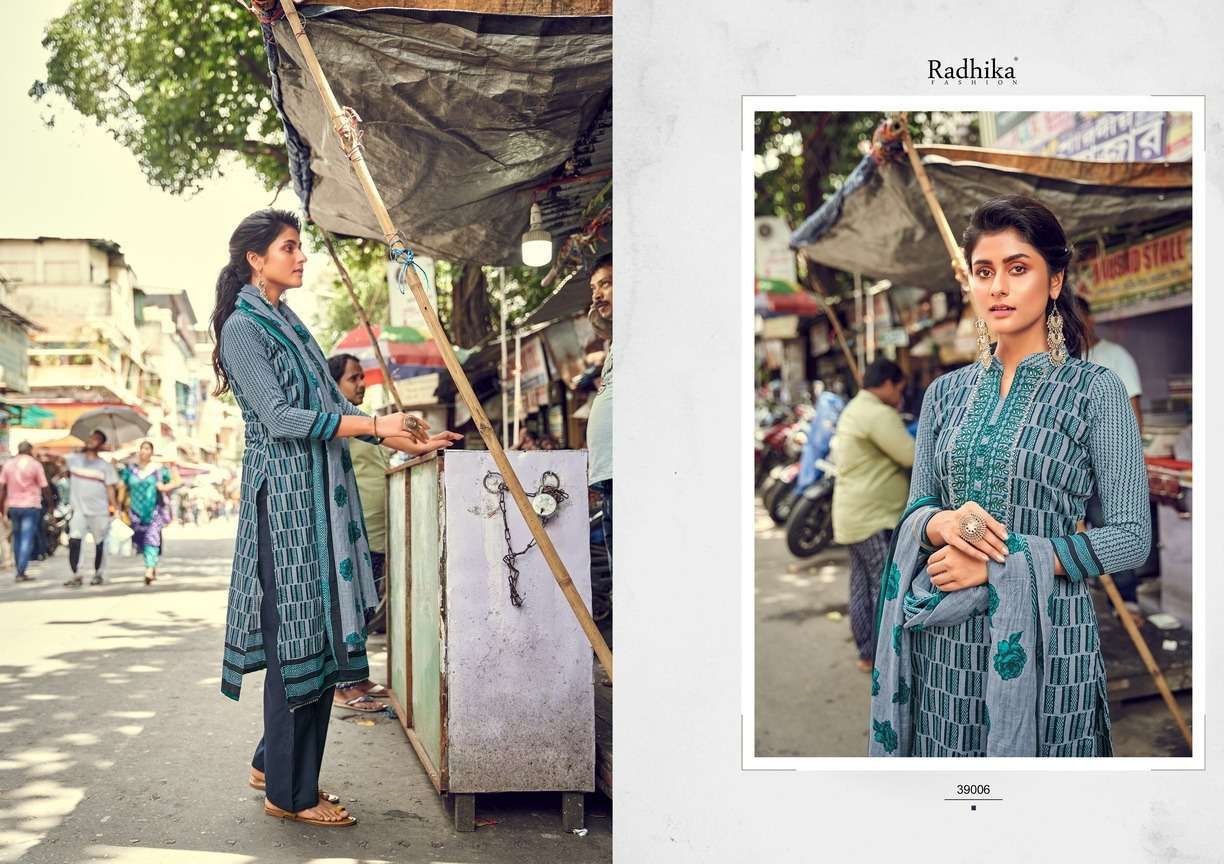 radhika fashion gauhar 39001-39008 series ustitched designer salwar kameez manufacturer surat 