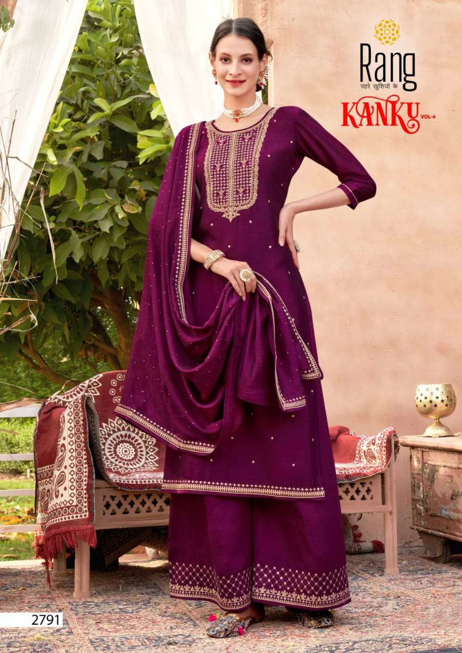 rang kanku vol-4 2791-2794 series fancy designer party wear salwar kameez catalogue online wholesaler surat