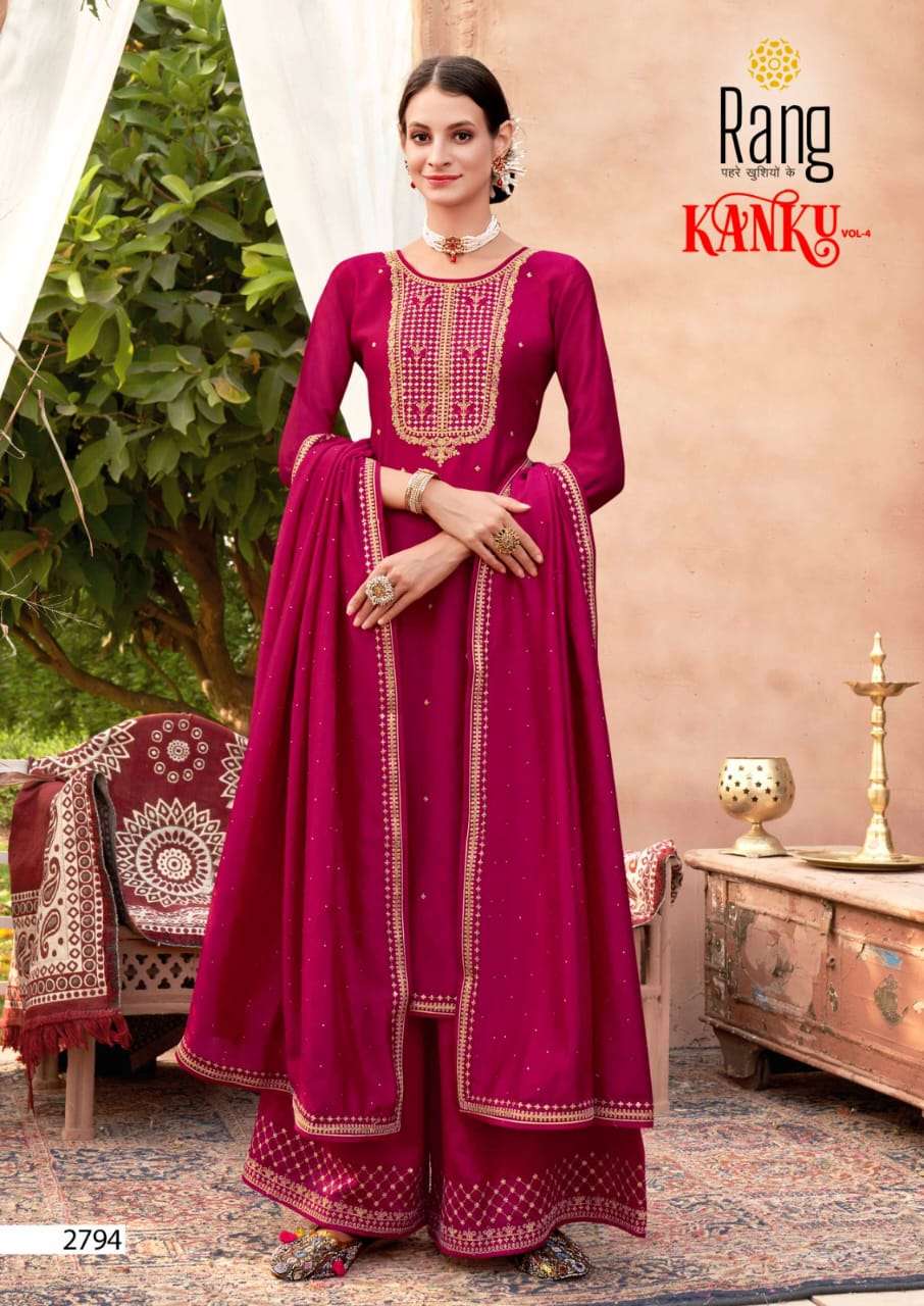 rang kanku vol-4 2791-2794 series fancy designer party wear salwar kameez catalogue online wholesaler surat