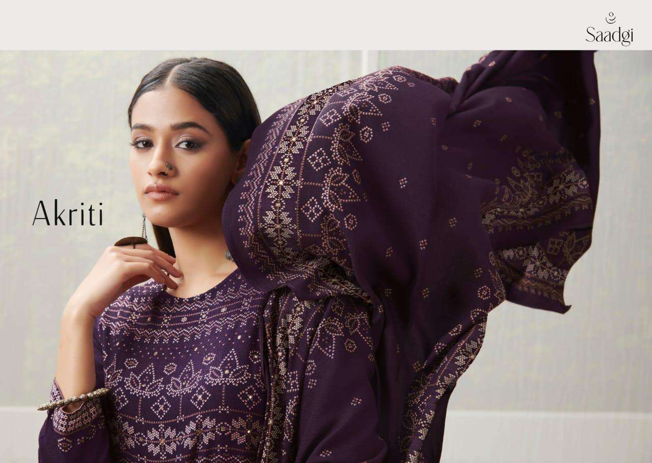 saadgi akriti indian designer salwar kameez catalogue wholesale price surat 
