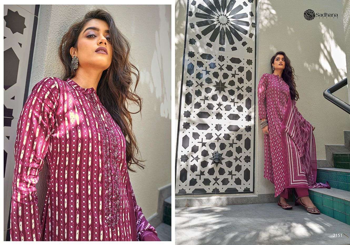 sadhana fashion farheen 2146-2155 series indian designer salwar kameez catalogue collection surat 