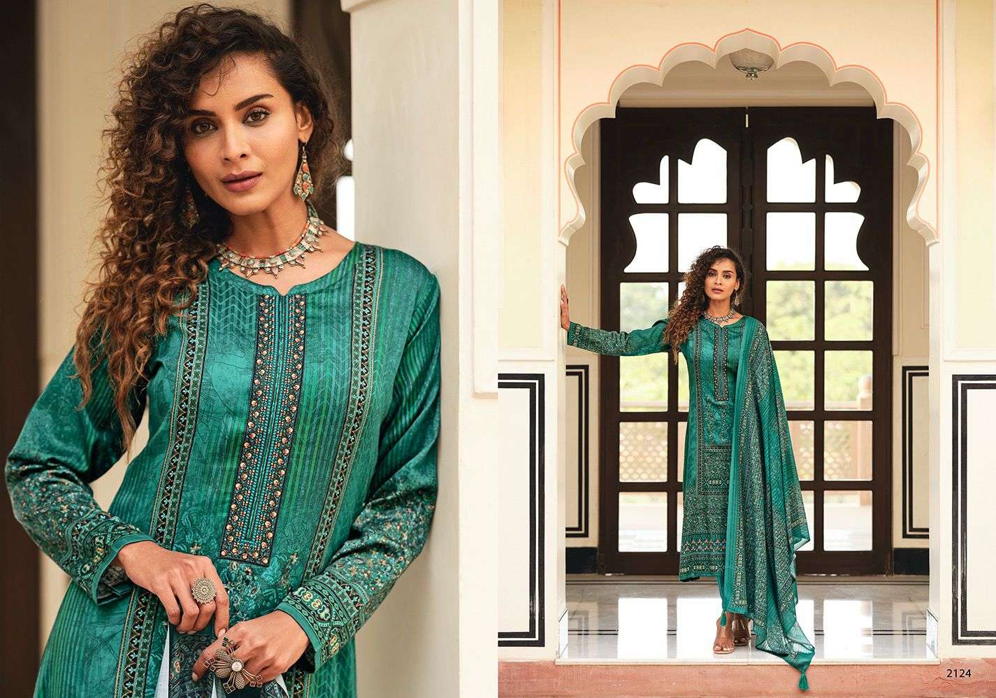 sadhana fashion magha 2118-2125 series unstich designer salwar kameez catalogue wholesale price surat 