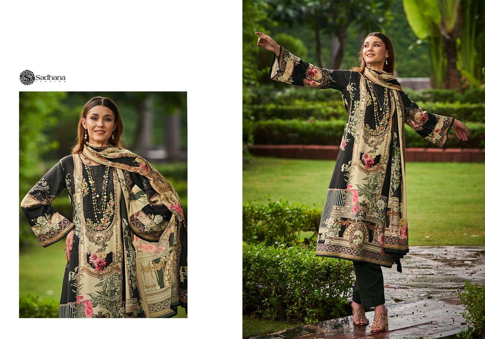 sadhana fashion mehtaab vol-2 201-208 series jam cotton designer salwar kameez catalogue manufacturer surat 