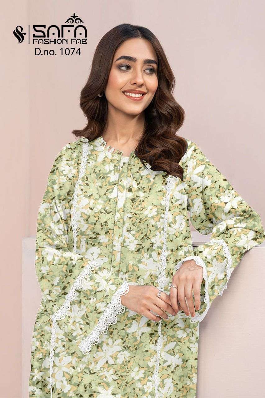 safa fashion fab 1074 series heavy georgette designer pakistani salwar suits surat 